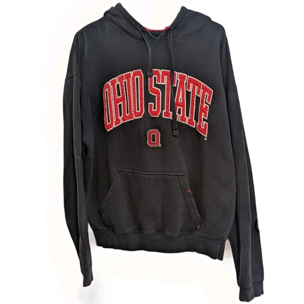 Y2K Grunge Ohio State Hoodie Collegiate Streetwear Varsity Goth Large